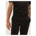 Strečové chino nohavice pre veľkú a vysokú postavu, úzky strih Marks & Spencer čierna