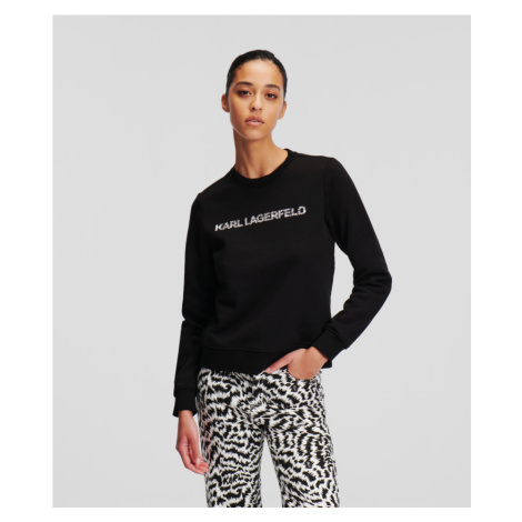 Mikina Karl Lagerfeld Elektrika Logo Sweatshirt Black