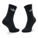 Adidas Súprava 3 párov vysokých ponožiek unisex Cushioned Trefoil HC9547 Čierna