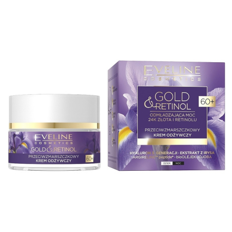 Eveline Cosmetics EVELINE Gold & Retinol výživný protivráskový krém 60+ 50ml