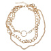 Ring Layering Necklace - Gold Color