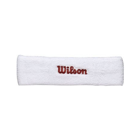 Wilson headband biela/červená veľ. UNI