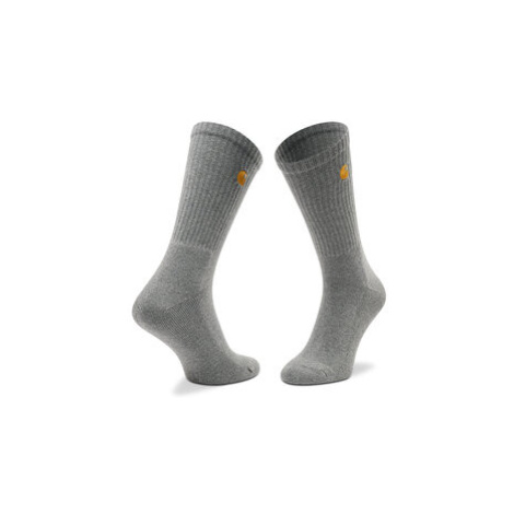 Carhartt WIP Vysoké pánske ponožky Chase I029421 Sivá