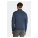 SVETER GANT CLASSIC COTTON HALF ZIP DARK JEANSBLUE MELANGE