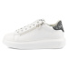 Tenisky Karl Lagerfeld Kapri Stud Zip Lo Lace White Lthr W/Silver