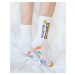 Banana Socks Ponožky Classic I've got the Power White