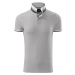 Malfini premium Collar up Pánska polokošeľa 256 silver gray