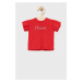Detské bavlnené tričko Birba&Trybeyond červená farba,
