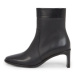 Calvin Klein Členková obuv Curved Stil Ankle Boot 55 HW0HW01889 Čierna