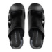 Calvin Klein Jeans Šľapky 5 Heel Sandal Lh Mg Mtl YW0YW01500 Čierna