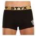 Pánske boxerky Styx / KTV športová guma čierne - zlatá guma (GTZL960)