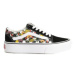 Dámska vychádzková obuv VANS UA Old Skool Platform poppy checkerboard black multi