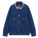 Pull&Bear Prechodná bunda  béžová / modrá denim