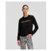 Mikina Karl Lagerfeld Elektrika Logo Sweatshirt Čierna