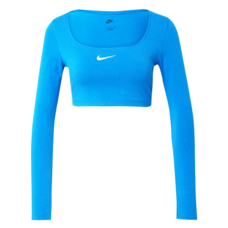 Nike Sportswear Tričko  kráľovská modrá / biela