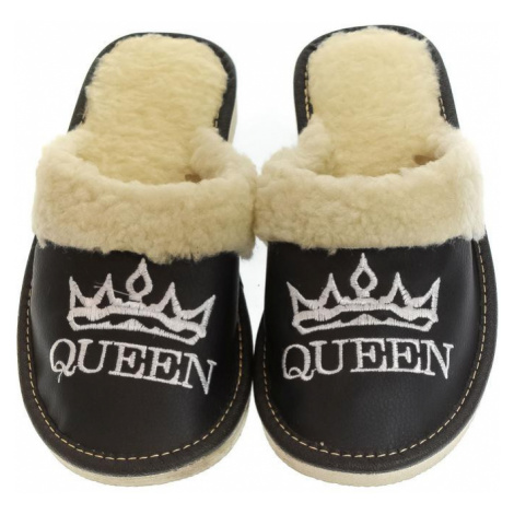 Dámske čierne papuče QUEEN John-C