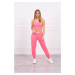Set top+trousers pink neon