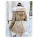 Women&#039;s winter parka GARNET beige Dstreet