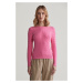 SVETER GANT STRETCH COTTON CABLE C-NECK CANDY PINK