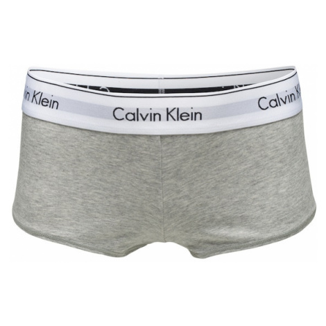 Calvin Klein Underwear Nohavičky 'Boyshort'  sivá melírovaná / čierna / biela