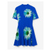 Modré dámske kvetované šaty Desigual Margaritas