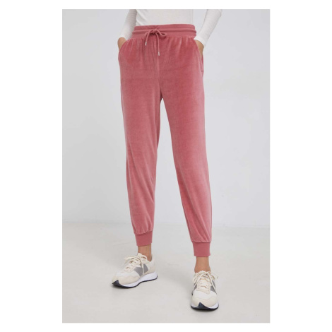 Nohavice GAP dámske, ružová farba, jednofarebné