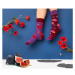 Fialovo-bordové ponožky Spox Sox Fig & Poppy seed