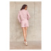 Dámska bunda ZAK0010 powder pink - Roco Fashion