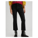 Black Women Shortened Bootcut Jeans Desigual Selva - Women