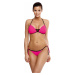 Tmavoružové bikiny s čiernym lemovaním Janette Rosa Shocking M-547 (9)