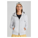 MIKINA GANT REG TONAL SHIELD ZIP HOODIE PALE GREY MELANGE