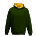 Just Hoods Detská mikina s kapucňou JH003J Forest Green