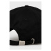 Bavlnená čiapka Primitive čierna farba, s nášivkou