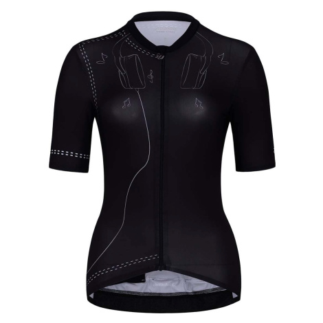 HOLOKOLO Cyklistický dres s krátkym rukávom - PLAYFUL ELITE LADY - čierna