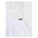 Guess Elegantné šaty J3RK29 KBL10 Biela Regular Fit