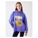 LC Waikiki Printed Long Sleeve Oversize Women's Hoodie