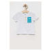 Tričko pre bábätko Coccodrillo biela farba, s potlačou