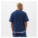 Šortky GAP Shortsleeve Crew Neck Top Pangea Blue