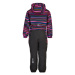 Dievčenský zimný overal COLOR KIDS Coverall AOP, AF 10.000-Fuchsia Pink