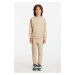 GRIMELANGE Majuro Boy Embroidered Beige Tracksuit Se