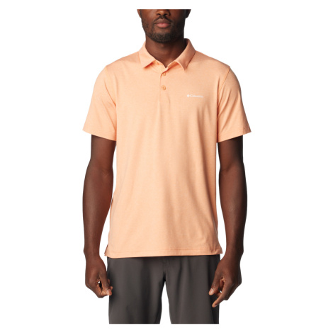 Columbia  Tech Trail Polo Shirt  Polokošele s krátkym rukávom Oranžová