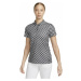 Nike Dri-Fit Victory Womens Short-Sleeve Printed Golf Polo Polo Black/Black