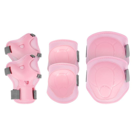 Spokey BUFFER II - 3-dielna set of children's protectors, pink, veľ. M