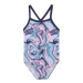 Dievčenské plavky COLOR KIDS Swimsuit Sporty, AOP, cerulean