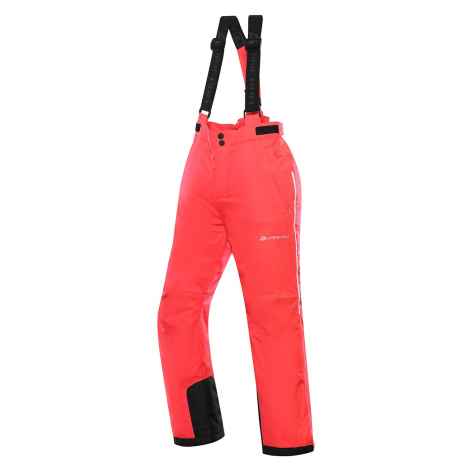 Kids ski pants with membrane ALPINE PRO LERMONO diva pink