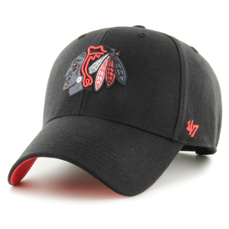 Chicago Blackhawks čiapka baseballová šiltovka Sure Shot Snapback 47 MVP NHL black 47 Brand