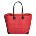 Červená moderná objemná plážová taška &quot;Carlie&quot;