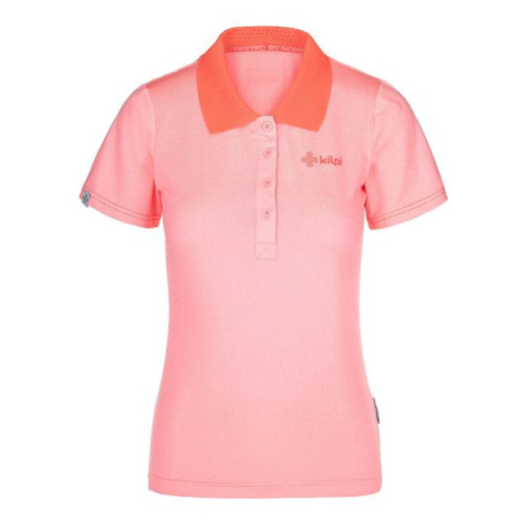 Dámske polo tričko Collar-w light pink - Kilpi