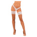 Pančuchy Obsessive Heavenlly stockings Farba: Biela