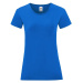 Blue Iconic women's t-shirt in combed cotton Fruit of the Loom